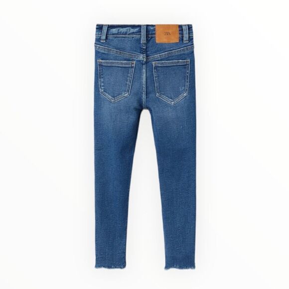 ZARA Kids | Blue | RIPPED SKINNY JEANS PREMIUM - Picture 3 of 5